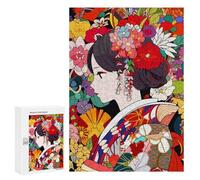 Puzzle pour Adolescents 300 PCS Pièces De Puzzle Japanese Art Kimono Girl Puzzles pour Adolescents - Décoration Murale - Cadeaux pour Femmes, Amis Et Famille 300 PCS