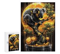 Puzzle pour Adolescents 300 PCS Pièces De Puzzle Koala Bonsai in Gold Puzzles pour Adolescents - Décoration Murale - Cadeaux pour Femmes, Amis Et Famille 300 PCS