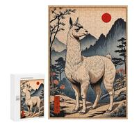 Puzzle pour Adolescents 300 PCS Pièces De Puzzle Llama Vintage Puzzles pour Adolescents - Décoration Murale - Cadeaux pour Femmes, Amis Et Famille 300 PCS