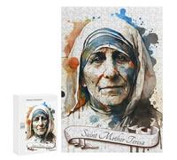 Puzzle pour Adolescents 300 PCS Pièces De Puzzle Saint Mother Teresa India Puzzles pour Adolescents - Décoration Murale - Cadeaux pour Femmes, Amis Et Famille 300 PCS