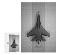 Puzzle pour Adolescents 300 PCS Pièces De Puzzle Sukhoi Su 27 Puzzles pour Adolescents - Décoration Murale - Cadeaux pour Femmes, Amis Et Famille 300 PCS