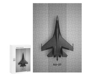 Puzzle pour Adolescents 300 PCS Pièces De Puzzle Sukhoi Su 27 Puzzles pour Adolescents - Décoration Murale - Cadeaux pour Femmes, Amis Et Famille 300 PCS