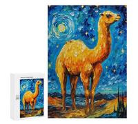 Puzzle pour Adolescents 300 PCS Pièces De Puzzle The Starry Night Camel Puzzles pour Adolescents - Décoration Murale - Cadeaux pour Femmes, Amis Et Famille 300 PCS