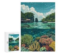 Puzzle pour Adolescents 300 PCS Pièces De Puzzle Underwater in Raja Ampat Puzzles pour Adolescents - Décoration Murale - Cadeaux pour Femmes, Amis Et Famille 300 PCS
