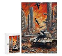 Puzzle pour Adolescents 300 PCS Pièces De Puzzle War Tank Puzzles pour Adolescents - Décoration Murale - Cadeaux pour Femmes, Amis Et Famille 300 PCS