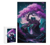 Puzzle pour Adolescents 300 PCS Pink Magical Tree Puzzles pour Adultes Jeux De Bricolage Analyse Et Logique Jeu Stimulant Cadeaux 300 PCS