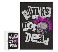 Puzzle pour Adolescents 300 PCS Punks Not Dead Jeux De Puzzle en Famille pour S'amuser en Famille Cadeaux d'anniversaire Et Cadeaux Uniques 300 PCS