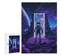 Puzzle pour Adolescents 300 PCS Purple Space Neon Altar Puzzles pour Adultes Jeux De Bricolage Analyse Et Logique Jeu Stimulant Cadeaux 300 PCS