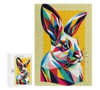 Puzzle pour Adolescents 300 PCS Rabbit WPAP Pop Art Puzzle pour Adultes - Jeu Manuel - Décoration Murale - Difficile Et Stimulant 300 PCS