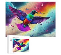Puzzle pour Adolescents 300 PCS Rainbow Bird Sky Flight Puzzle pour Adultes - Jouet À Monter Soi-même - Défi Difficile - Cadeaux De Noël Et d'anniversaire 300 PCS