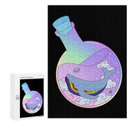 Puzzle pour Adolescents 300 PCS Rainbow Whale in Potion Puzzle pour Adultes - Jeu Manuel - Décoration Murale - Difficile Et Stimulant 300 PCS
