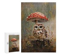 Puzzle pour Adolescents 300 PCS Rainy Forest Owl Puzzles pour Adultes - Jeu Éducatif Anti-Stress Et Défi Unique 300 PCS