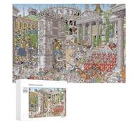 Puzzle pour Adolescents 300 PCS Roman Battle Scene with Elephants Puzzle pour Adultes - Jeu Manuel - Décoration Murale - Cadeaux Uniques pour Anniversaire Et Noël 300 PCS