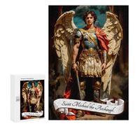 Puzzle pour Adolescents 300 PCS Saint Archangel Michael Puzzles pour Adolescents - Jouets Anti-Stress - Améliore La Mémoire - Idéal comme Cadeau 300 PCS