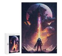 Puzzle pour Adolescents 300 PCS Space Explorer's Daring Journey Puzzle pour Adultes Jeux De Détente Décoration Parfaite Cadeaux d'anniversaire Et Cadeaux Uniques 300 PCS