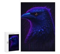 Puzzle pour Adolescents 300 PCS The Ravens Head Puzzle pour Adultes - Jeu Manuel - Décoration Murale - Difficile Et Stimulant 300 PCS
