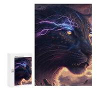 Puzzle Pour Adolescents 300 PCS Thunderous Leopard Majesty -2 Puzzle Anti-stress Décoration De La Maison Cadeaux Uniques Pour Anniversaire Et Noël 300 PCS