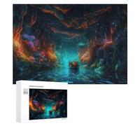 Puzzle pour Adolescents 300 PCS Underwater Cave Adventure Puzzle pour Adultes - Jeu Manuel - Décoration Murale - Cadeaux Uniques pour Anniversaire Et Noël 300 PCS