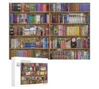 Puzzle pour Adolescents 300 PCS Vintage Bookshelf Puzzle Puzzle pour Adultes - Jouet À Monter Soi-même - Défi Difficile - Cadeaux De Noël Et d'anniversaire 300 PCS