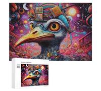 Puzzle pour Adolescents 300 PCS Whimsical Bird in A Cosmic Dreamscape Puzzle pour Adultes - Jouet À Monter Soi-même - Défi Difficile - Cadeaux De Noël Et d'anniversaire 300 PCS