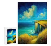 Puzzle pour Adolescents 300 PCS White Cliffs of Dover Puzzles pour Adolescents - Jouets Anti-Stress - Assemblage De Motifs - Cadeaux Uniques pour Anniversaire Et Noël 300 PCS