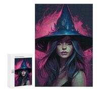 Puzzle pour Adolescents 300 PCS Witch's Enchanted Hat Puzzle pour Adultes - Jeu Manuel - Décoration Murale - Cadeaux Uniques pour Anniversaire Et Noël 300 PCS