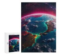 Puzzle pour adolescents 300 pièces Beautiful Earth from Space Puzzle pour adultes Jeux relaxants mais amusants et humoristiques 300 pièces