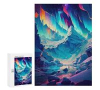 Puzzle pour adolescents 300 pièces Coloré Ice Cave Paysage Puzzles pour Adultes Jeux de Relaxation Difficile Défi Cadeaux d'anniversaire uniques 300 pièces