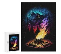 Puzzle pour adolescents 300 pièces Nice Galaxy Campfire Puzzles pour adultes Jeux amusants Décoration parfaite comme cadeau pour toute la famille 300 pièces