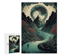 Puzzle pour adolescents 300 pièces Whispering Forest Pathway Puzzles pour adultes, jeux amusants, décoration de la maison, cadeaux d'anniversaire et cadeaux uniques, 300 pièces