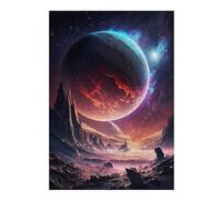 Puzzle pour Adolescents 38x26cm/1000pcs Celestial Planet Serenity Puzzles pour Adolescents - Décoration Murale - Améliore La Mémoire - Cadeaux De Noël Et d'anniversaire 38x26cm/1000pcs