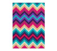 Puzzle pour Adolescents 38x26cm/1000pcs Colored Chevron Jeu De Puzzle Pratique : Analyse Et Logique, Cadeaux De Noël Et d'anniversaire 38x26cm/1000pcs