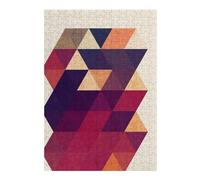 Puzzle pour Adolescents 38x26cm/1000pcs Colored Triangles 02 Casse-tête pour Adultes - Jeu De Réflexion - Défi Difficile - Cadeaux Uniques pour Anniversaire Et Noël 38x26cm/1000pcs