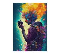 Puzzle pour Adolescents 38x26cm/1000pcs Colorful Visionary with Camera Puzzle pour Adultes Jeux Relaxants Décoration Parfaite Difficile À Compléter 38x26cm/1000pcs