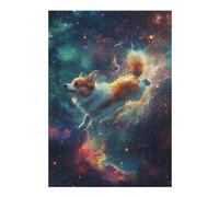 Puzzle pour Adolescents 38x26cm/1000pcs Cosmic Corgi Adventure-10 Puzzle Anti-Stress, Jouet Idéal pour Se Détendre Pendant Les Vacances À La Maison, Parfait comme Cadeau 38x26cm/1000pcs
