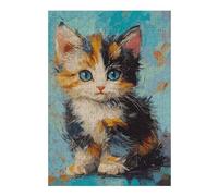 Puzzle pour Adolescents 38x26cm/1000pcs Cute Paint Cat Puzzles pour Adolescents Jeux Relaxants Course De Vitesse Manuelle Difficile Et Stimulant 38x26cm/1000pcs