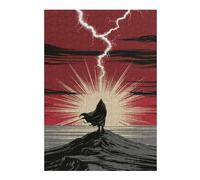 Puzzle pour Adolescents 38x26cm/1000pcs Dark Figure on A Hilltop Puzzle pour Adultes, Jouet, Décoration Murale, Défi Difficile, Activités Amusantes À La Maison 38x26cm/1000pcs