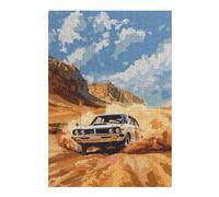 Puzzle pour Adolescents 38x26cm/1000pcs Desert Rally Race Puzzle pour Adultes Jeu Manuel Défi Difficile Jeu Stimulant Cadeaux 38x26cm/1000pcs