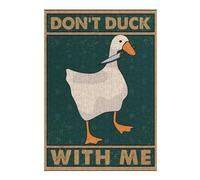 Puzzle pour Adolescents 38x26cm/1000pcs Dont Duck with Me Puzzles pour Adolescents, Jouets Anti-Stress, Cadeaux pour Femmes, Interaction Parent-Enfant 38x26cm/1000pcs