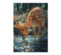 Puzzle pour Adolescents 38x26cm/1000pcs Enchanted Forest Deer-9 Puzzle Anti-Stress, Jouet Idéal pour Se Détendre Pendant Les Vacances À La Maison, Parfait comme Cadeau 38x26cm/1000pcs