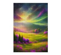 Puzzle pour Adolescents 38x26cm/1000pcs Enchanted Valley of Colors Puzzles pour Adolescents Jeux Relaxants Course De Vitesse Manuelle Difficile Et Stimulant 38x26cm/1000pcs