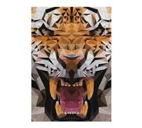 Puzzle pour Adolescents 38x26cm/1000pcs Face Tiger 3D Puzzle pour Adultes, Jeu Familial, Défi Difficile, Cadeaux De Noël Et d'anniversaire 38x26cm/1000pcs