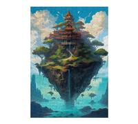 Puzzle pour Adolescents 38x26cm/1000pcs Floating Island 01 Jeu De Réflexion pour Adultes, Amusant Et Humoristique, pour Stimuler Votre Cerveau 38x26cm/1000pcs