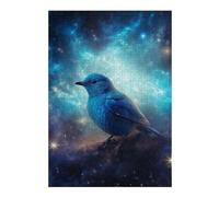 Puzzle pour Adolescents 38x26cm/1000pcs Galactic Bluebird Serenity Puzzle Adulte Anti-Stress, Décoration Murale, Idéal comme Cadeau pour Toute La Famille 38x26cm/1000pcs