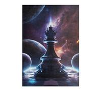 Puzzle pour Adolescents 38x26cm/1000pcs Galactic Chess King Puzzle pour Adultes Jeux Amusants Vacances À La Maison Cadeaux pour Passer Le Temps Entre Amis Et en Famille 38x26cm/1000pcs