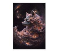 Puzzle pour Adolescents 38x26cm/1000pcs Galactic Fox Portrait -3 Puzzles pour Adolescents Jeux Relaxants Course De Vitesse Manuelle Difficile Et Stimulant 38x26cm/1000pcs