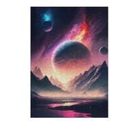 Puzzle pour Adolescents 38x26cm/1000pcs Galactic Reflections A Cosmic Landscape -6 Puzzle pour Adultes Jeu Manuel Défi Difficile Jeu Stimulant Cadeaux 38x26cm/1000pcs