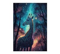 Puzzle pour Adolescents 38x26cm/1000pcs Giraffe Neon Puzzles pour Adolescents - Décoration Murale - Améliore La Mémoire - Cadeaux De Noël Et d'anniversaire 38x26cm/1000pcs