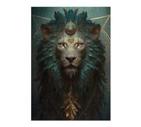 Puzzle pour Adolescents 38x26cm/1000pcs Lion Mystical Puzzle pour Adultes, Jouet, Décoration Murale, Défi Difficile, Activités Amusantes À La Maison 38x26cm/1000pcs