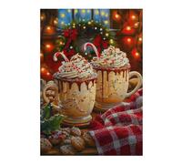 Puzzle pour Adolescents 38x26cm/1000pcs Merry Christmas Puzzles pour Adolescents - Décoration Murale - Améliore La Mémoire - Cadeaux De Noël Et d'anniversaire 38x26cm/1000pcs